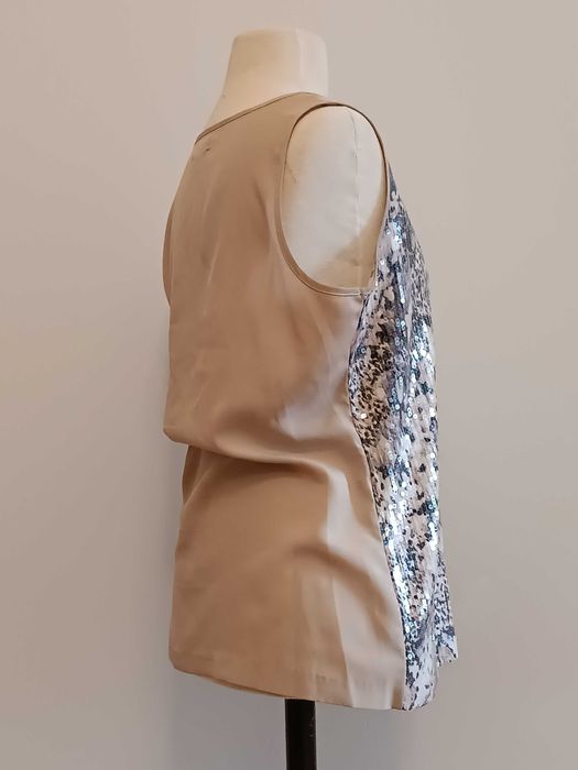 Bluzeczka bez rękawków z cekinami Calvin Klein