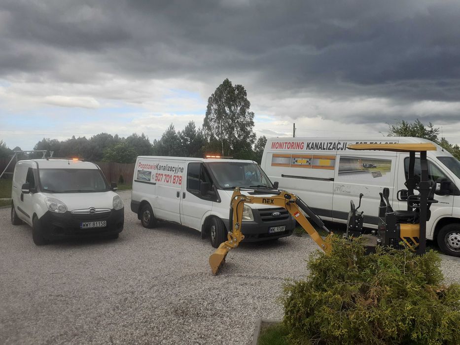 Udrażnianie rur Radzymin- Czyszczenie kanalizacji WUKO, Inspekcja TV