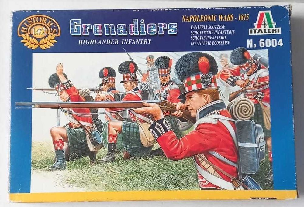 Soldadinhos Italeri Highland Infantry Grenadiers, Napoleonic Wars, 1:72