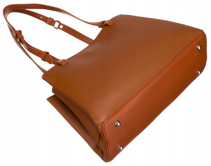 klasyczna torebka damska ze skóry ekologicznej - david jones