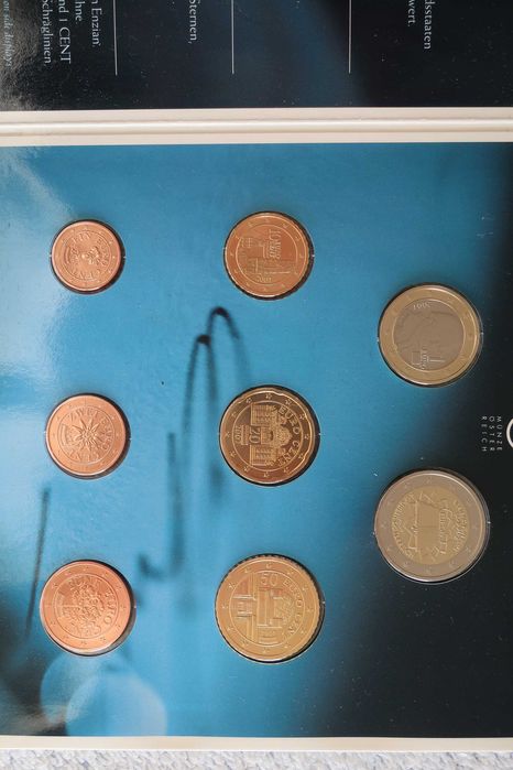 Carteira Moedas EURO Coins - ÁUSTRIA (Vários Anos)
