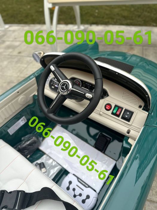 Детский электромобиль Мерседес Ретро на 4 мотора дитячий електромобіль