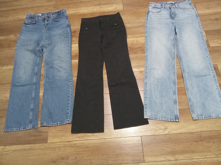 Spodnie dżinsy dzwony