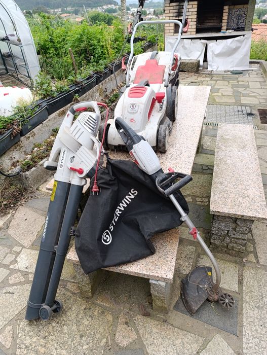 Conjunto de máquinas para jardim