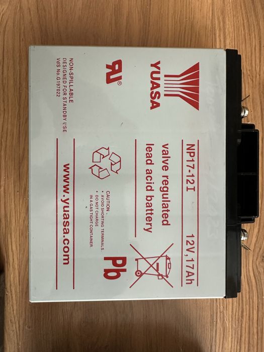 Akumulatory YUASA NP17-12I 12V 17Ah – mało używane