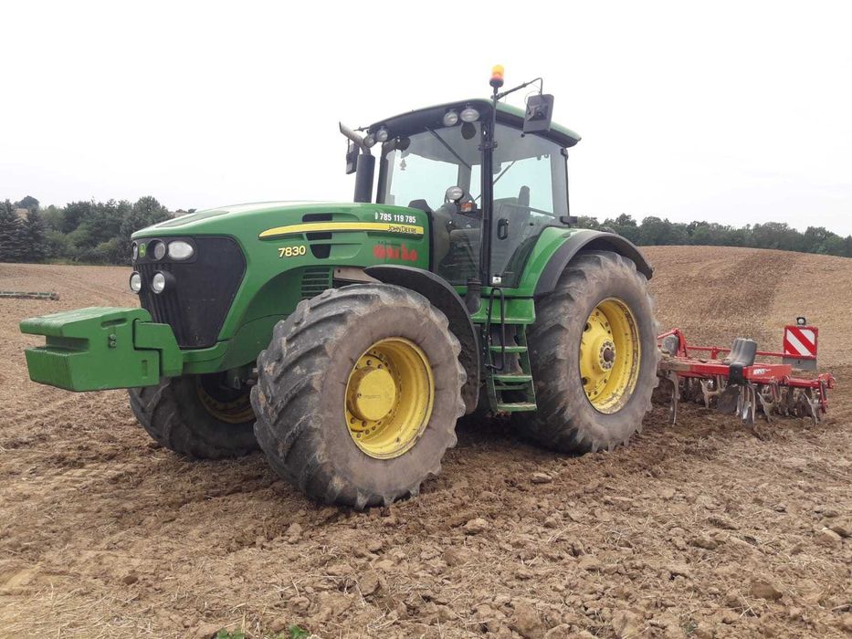 Wynajmę ciągnik Wynajem John Deere Wypożyczalnia 7830, 7730, 7930
