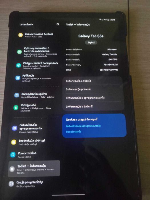 Samsung Galaxy Tab S5e LTE (SM-T725) | AMOLED | Android 15 | Stan bdb