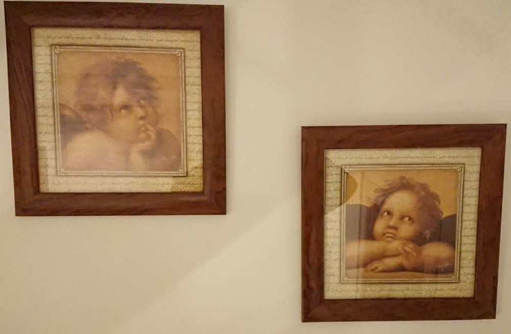 Quadros – Anjos de Rafael (Madonna Sistina)