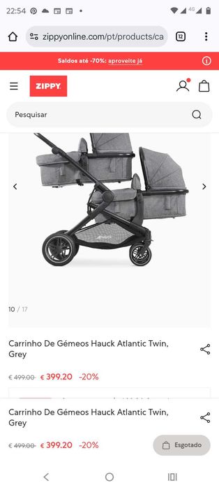 Carinho para gêmeos