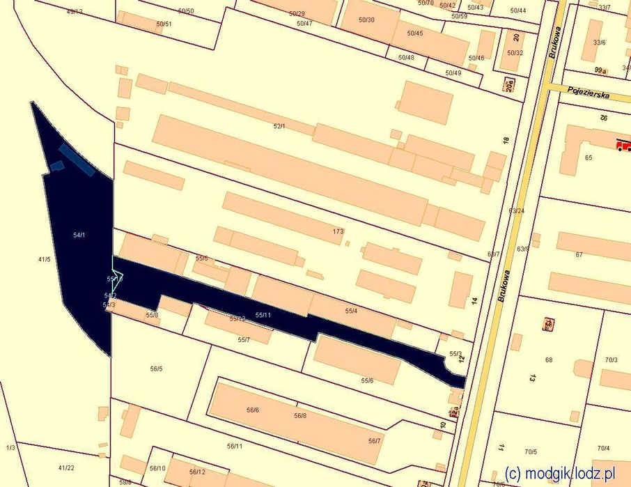 Wynajmę plac utwardzony 6655 m2 - Brukowa 12 / Łódź