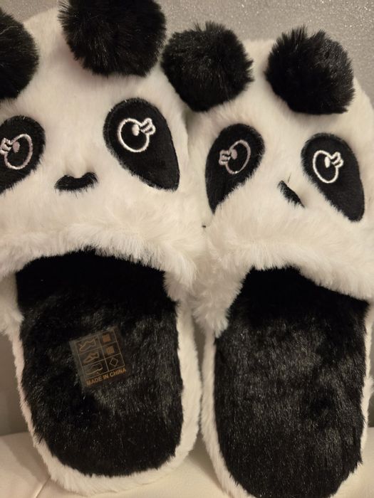 Pantofle damskie misiem panią podeszwa antypoślizgowe