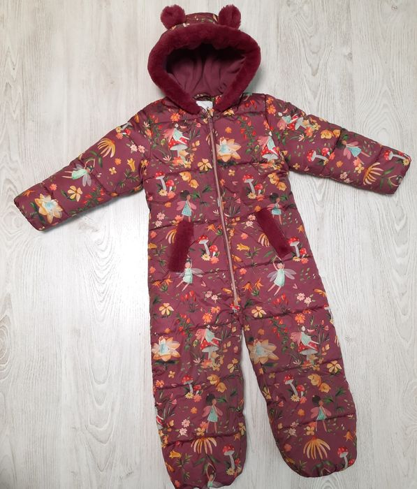 Теплый сдельний зимний комбинезон Next комбез 5-6лет 116-122