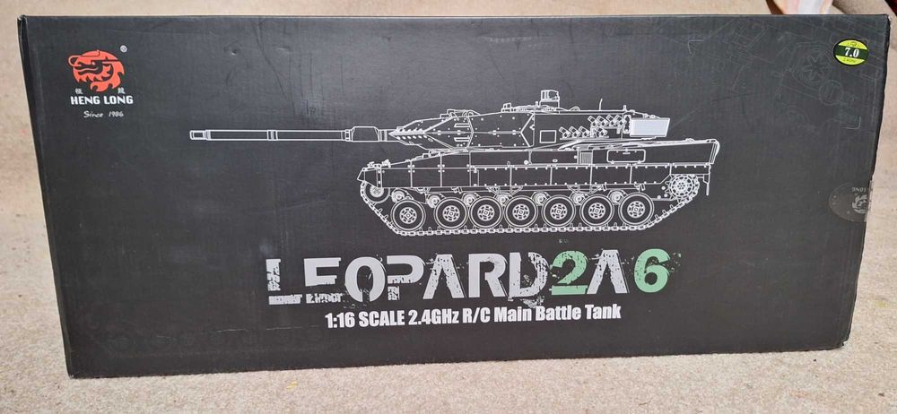 Czołg  2A LEOPARD 1:16 Heng Long dym V.7.0,2,4Ghz