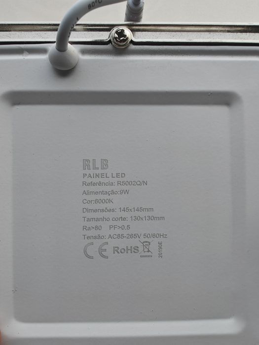 Conjunto de 8 painéis de LED com driver (quadrados) como novos