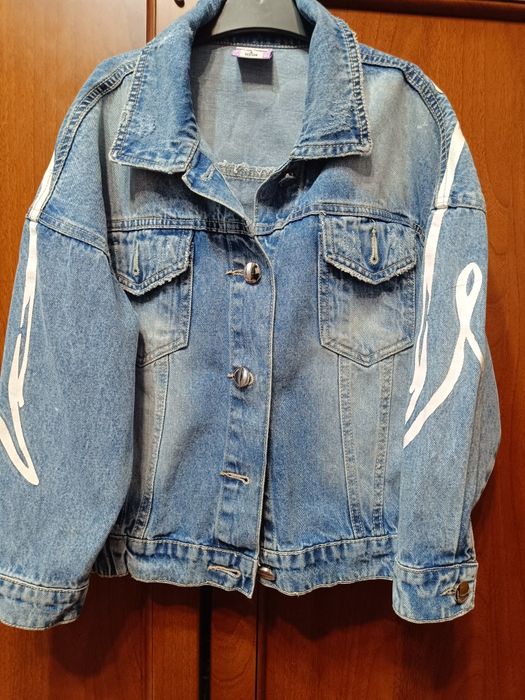 Джинсовая куртка для девочки р.122