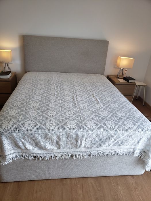 Colcha em croché cama de casal