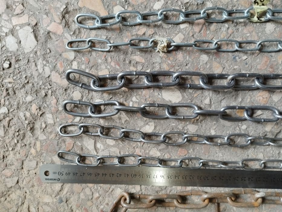 Цепь диаметром:3;4;5;6мм.Ошейник трехконцевой для скотины.