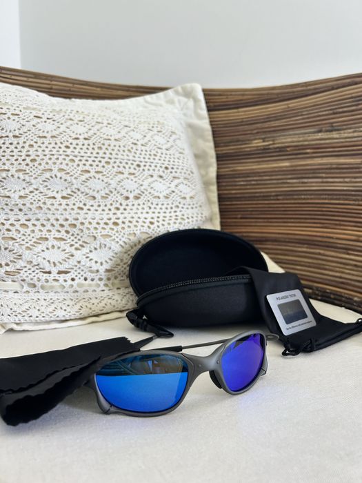 Óculos juliet cinza e azuis (metal)