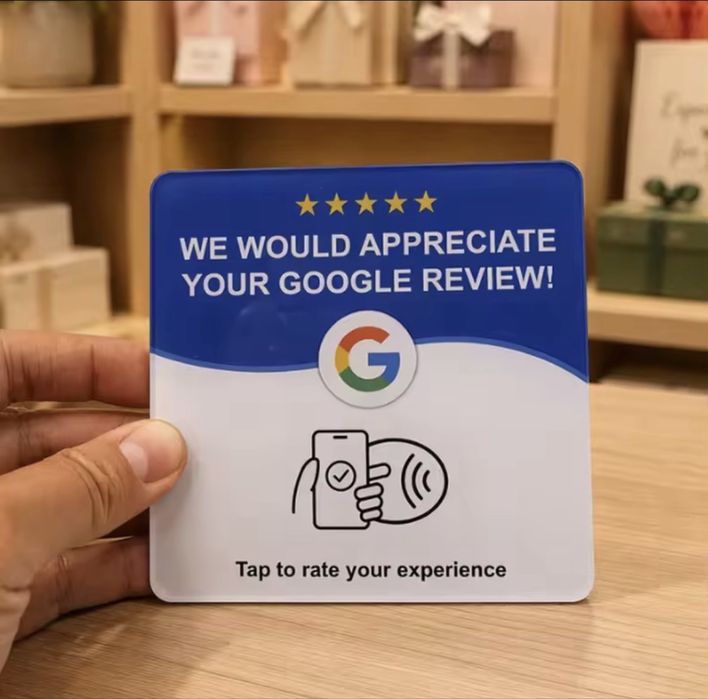 Багаторазова NFC-картка для оцінки Google