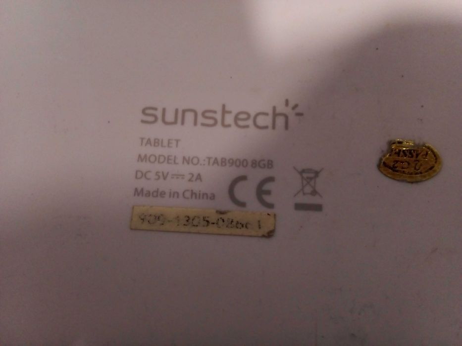 Sunstech Tab900 tablet não liga