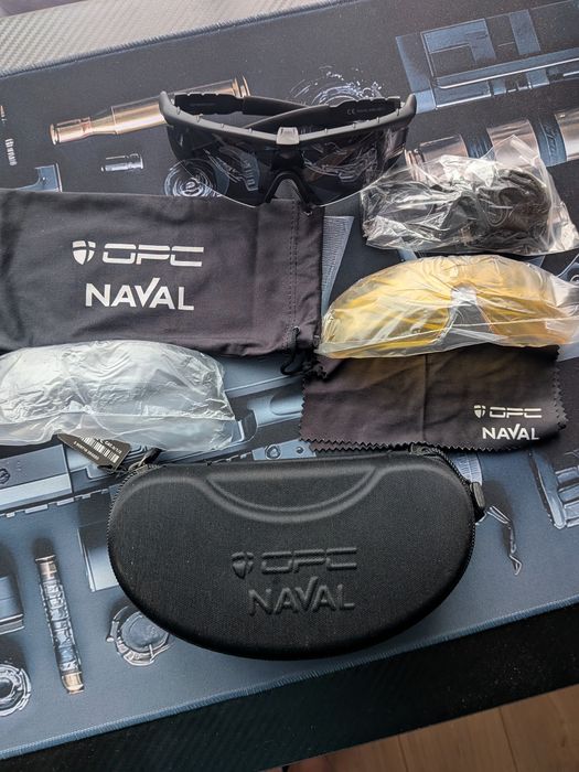 Okulary Taktyczne / Balistyczne OPC NAVAL – Zestaw 3 Szybki, Etui (Komplet)