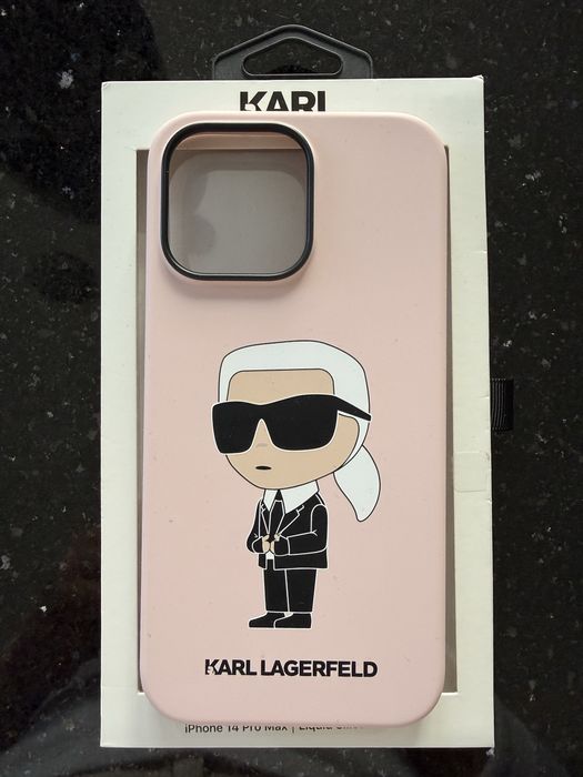 Etui Karl 14pro max różowe