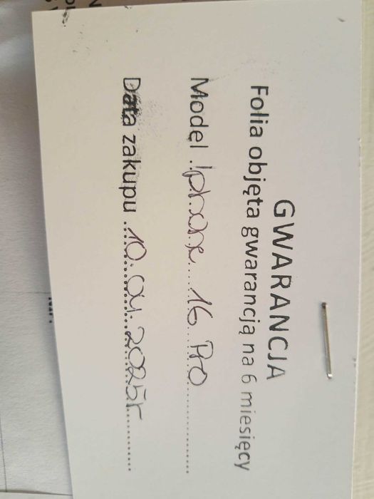 iPhone 16 Pro Bateria 98% Dokumentacja zakupu.