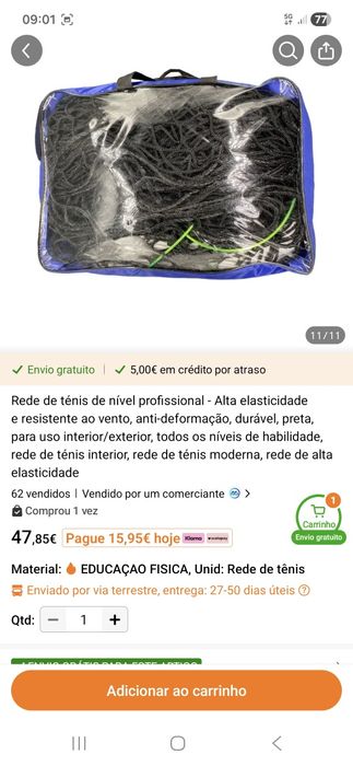 Rede de ténis profissional