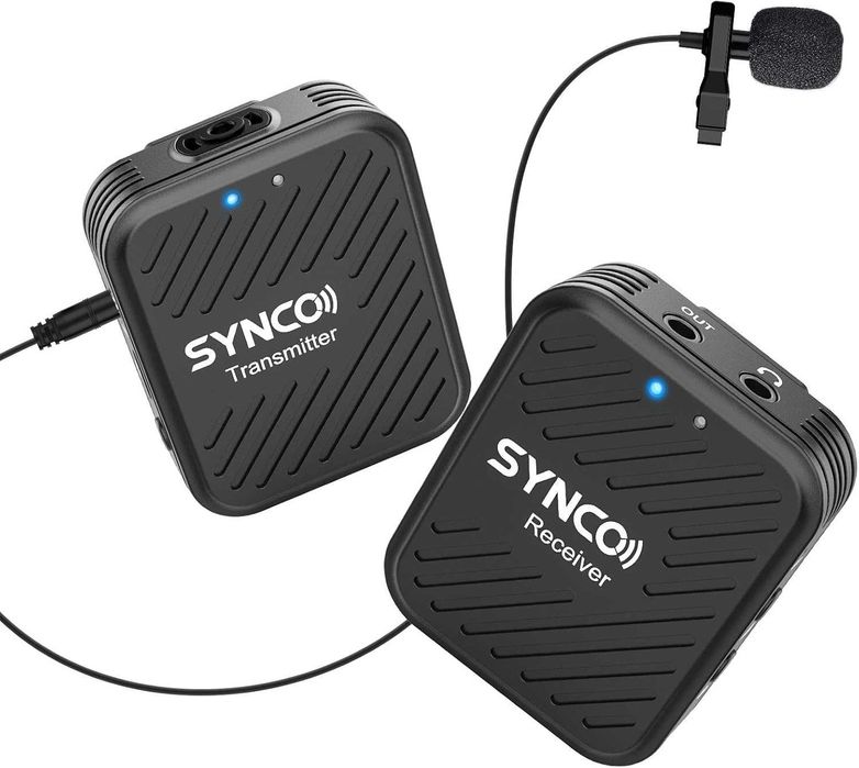 Microfone WIRELESS SYNCO G1 - Na caixa