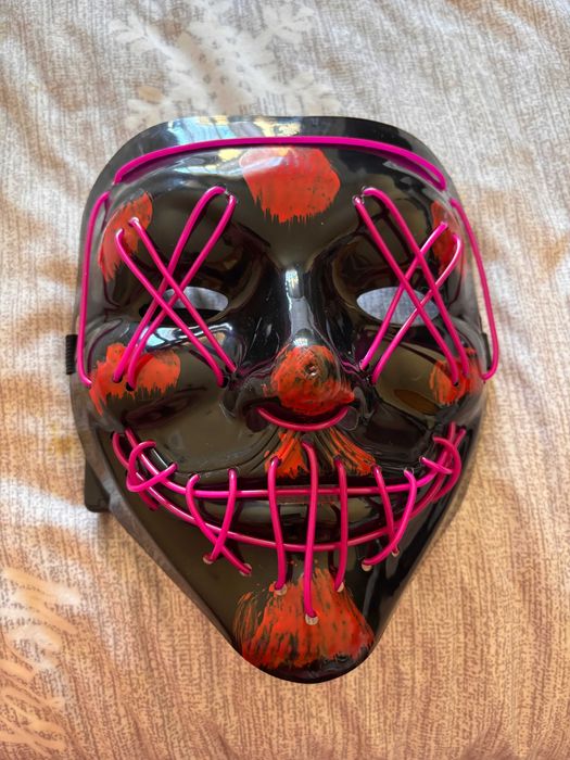 Máscara nova Halloween/Carnaval LED