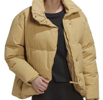 Новий пуховик Adidas Baffle, Бежевий, M, оригінал, з бірками