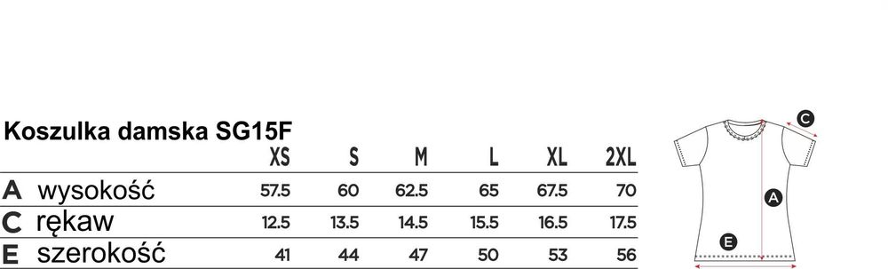 Koszulka damska SG biała XS