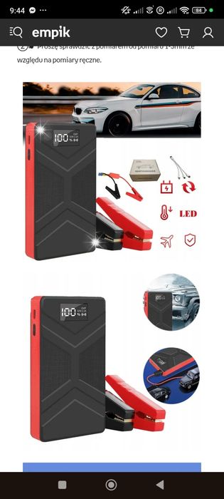 Jump starter/Power Bank Rozruchowy