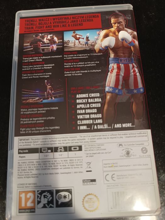 Creed champions Boxing Nintendo switch
