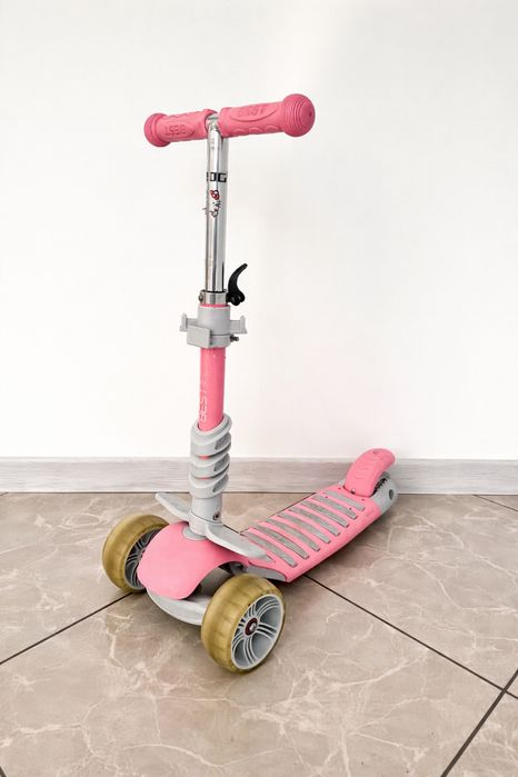 Дитячий самокат Scooter Smart 5 в 1 з бортиком і батьківською ручкою