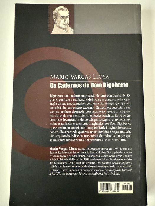 Livro “Os cadernos de Dom Rigoberto”