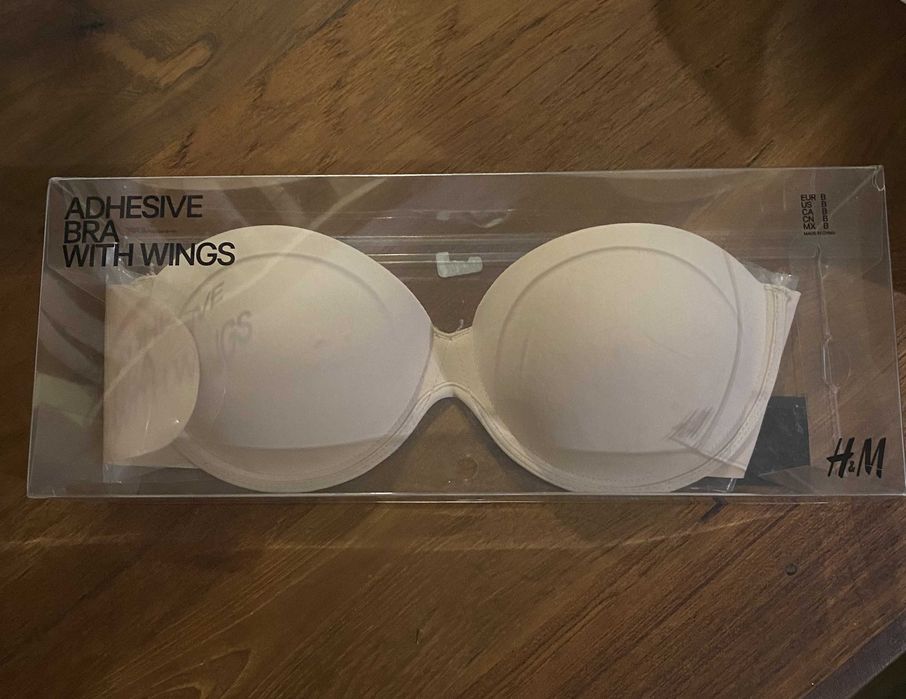 Biustonosz samoprzylepny H&M skrzydełka B nowy adhesive bra