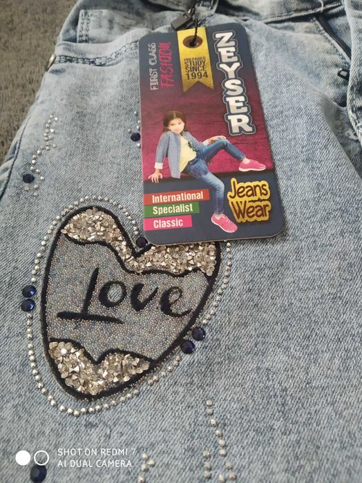 Джинси на дівчинку нові 134,128,140