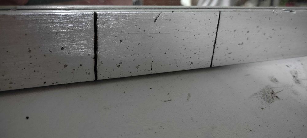 Moldura folha de prata envelhecida com espelho