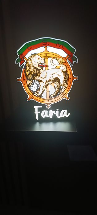 Candeeiro personalizado luminoso