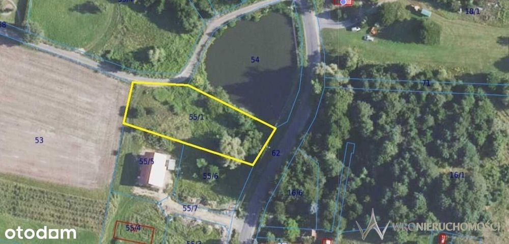 Wyjątkowa działka budowlana z własnym stawem Gola