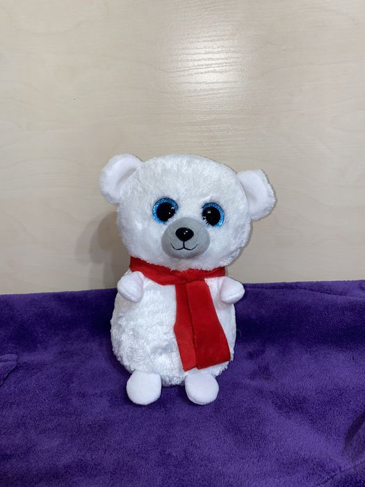 Новогодний мишка глазастик. Мягкая игрушка глазастик Новорічна іграшка