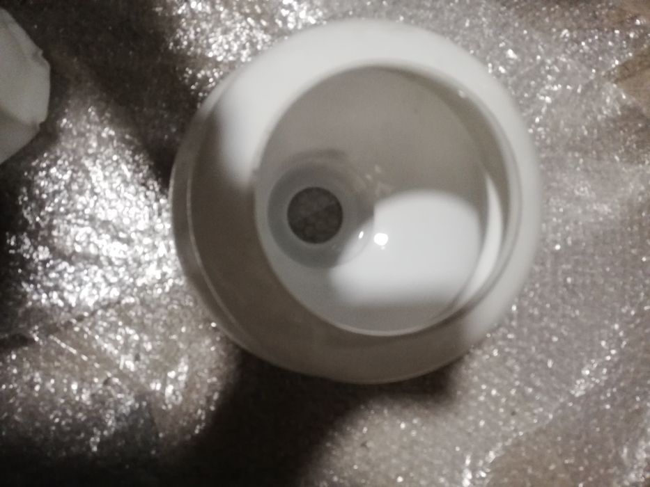 K9 Szklany klosz biały zwis