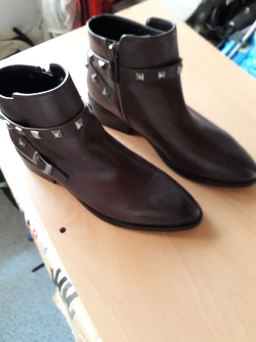 botas castanhas senhora Seaside nº37 novas