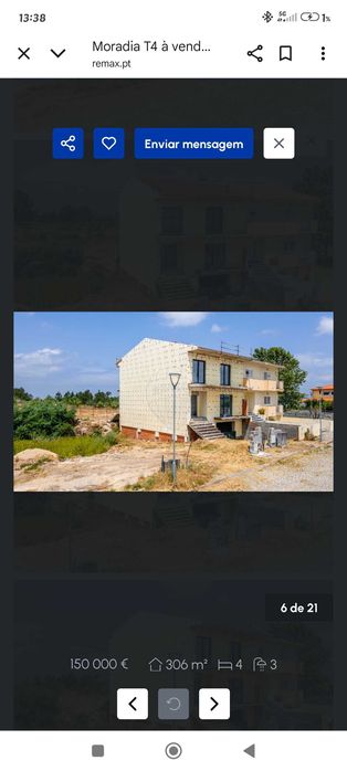 Moradia Geminada em Fase de Acabamentos