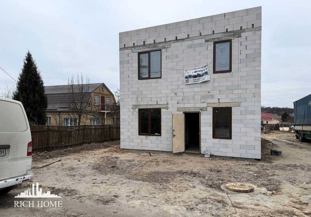 Білогородка, без %. 5 сот, 120м2. Центральна сторона. Новий будинок.