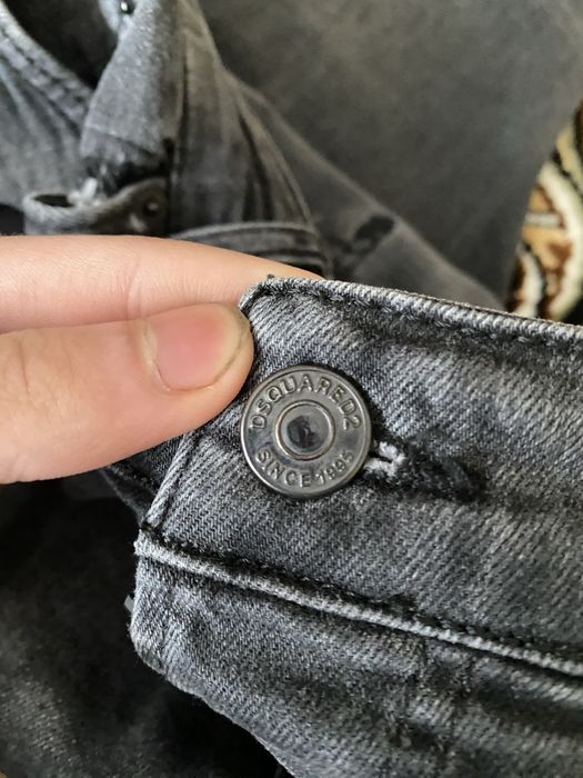 Джинси Dsquared2 оригінал, сірі, slim fit