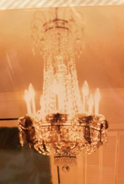 Candeeiro de tecto de cristal