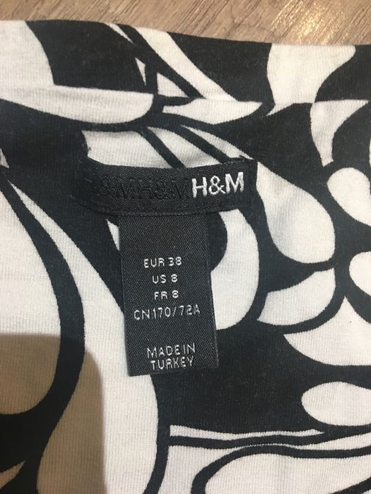 Bialo czarna spodnica H&M r.38