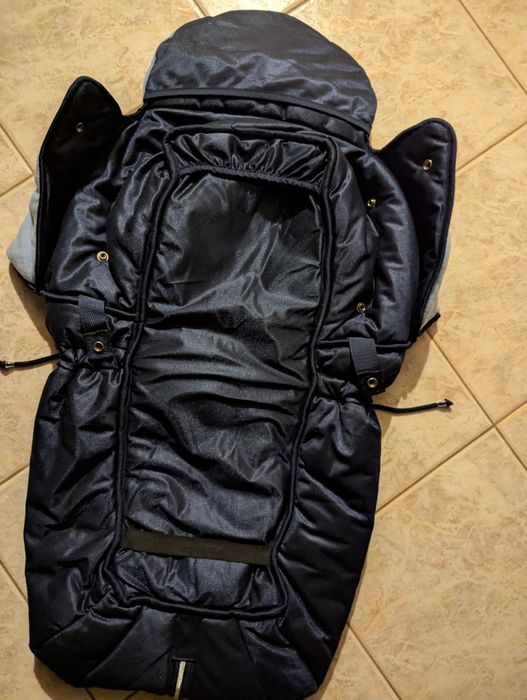 Śpiwór śpiworek zimowy do wózka na sanki jak nowy